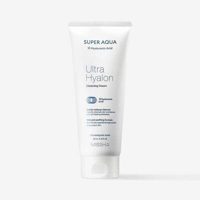 Крем для обличчя очищаючий Missha Super Aqua Ultra Hyalron з гіалуроновою кислотою, 200 мл
