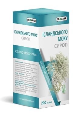 Ісландського моху Dr. Bauer сироп по 200 мл у флак.