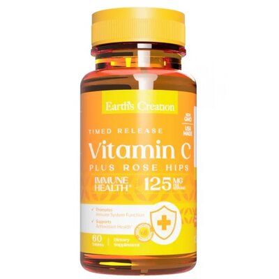 Вітамін С з шипшиною Earth's Creation Vitamin C with Rose Hips таблетки по 1000 мг №60