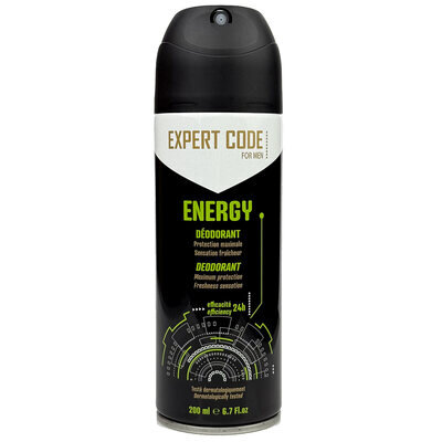 Дезодорант спрей Expert Code Energy для чоловіків, 200 мл