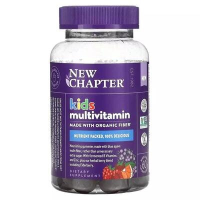 Мультивітаміни для дітей New Chapter Kid's Multivitamin ягідно-цитрусовий смак, 60 жувальних цукерок