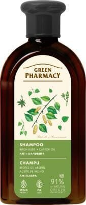 Шампунь Green Pharmacy Березові бруньки і касторове масло проти лупи, 350 мл