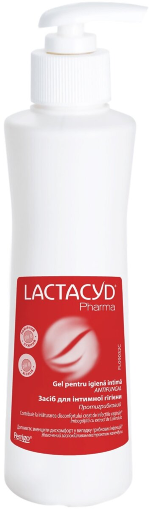 Засіб для інтимної гігієни Lactacyd Pharma Протигрибковий, з дозатором, 250 мл