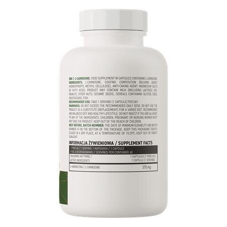 Амінокислоти OstroVit L-Carnosine, 60 капсул