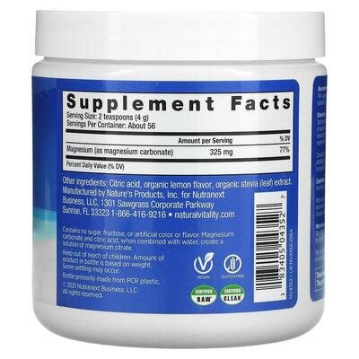 Антистрес напій з магнієм Natural Vitality CALM A Magnesium supplement солодкий лимон, 226 г