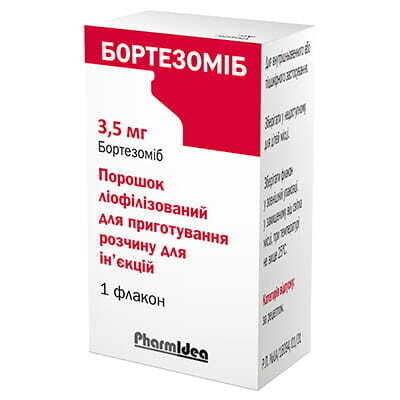 Бортезоміб порошок ліоф. д/приг. р-ну д/ін. по 3.5 мг №1 у флак.