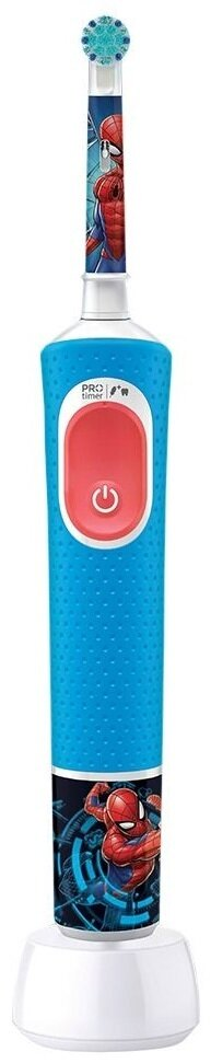 Електрична зубна щітка + футляр Braun Oral-B Pro D103 Kids Spiderman дитяча вік 3+