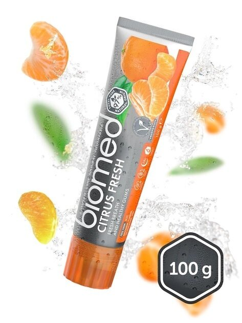 Зубна паста Biomed Citrus Fresh свіжий подих і турбота про ясна, 100 г