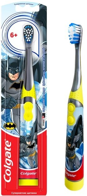 Електрична зубна щітка Colgate Barbie/Batman, дитяча