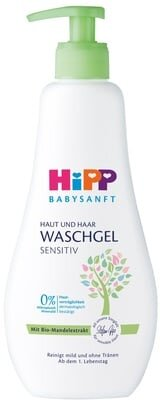 Гель для купання HiPP Babysanft для тіла та волосся, 400 мл