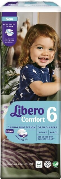 Підгузки Libero Comfort розмір 6, 13-20 кг, 44 шт