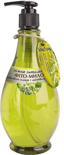 Фіто-мило інтимне Viva Oliva з оливковою олією і липовим цвітом, 400 мл