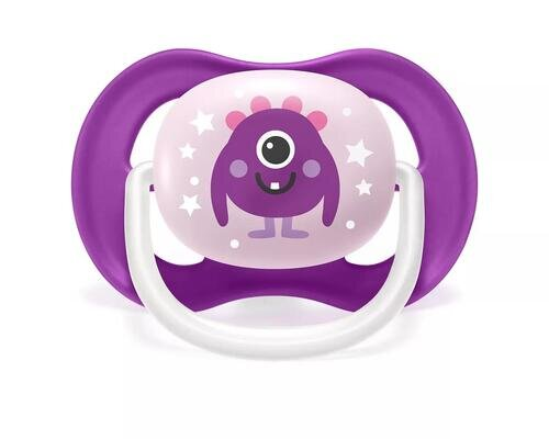 Пустушка силіконова Philips Avent Ultra Air SCF080/10 ортодонтична, 6-18 місяців, 2 шт