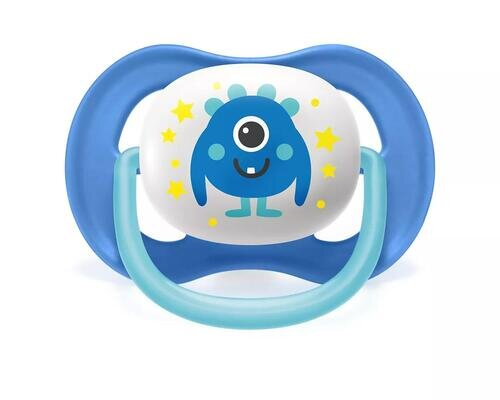 Пустушка силіконова Philips Avent Ultra Air SCF080/10 ортодонтична, 6-18 місяців, 2 шт