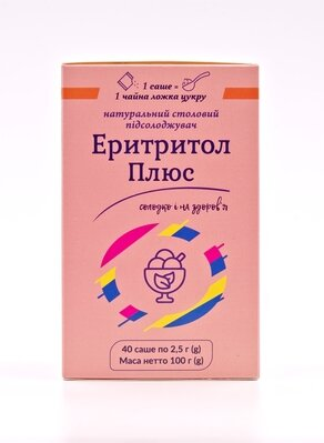 Еритритол Плюс порошок по 2,5 г №40 у саше