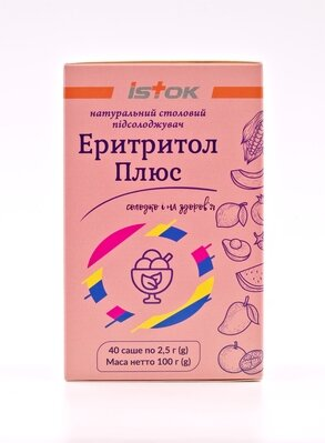 Еритритол Плюс порошок по 2,5 г №40 у саше