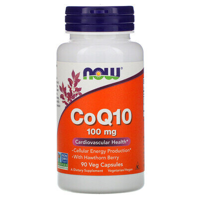 Коензим Q10 NOW CoQ10 100 мг вег. капсули №90