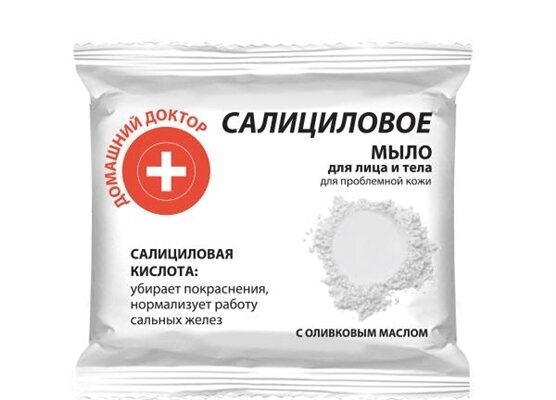 Мило для обличчя і тіла Домашній Доктор, Саліцилове, 70 г