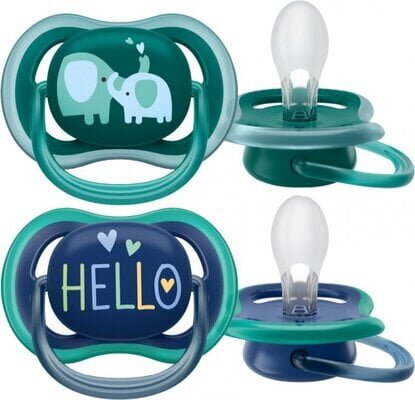 Пустушка силіконова Philips Avent Ultra Air SCF349/18 ортодонтична, 18+ місяців, 2 шт