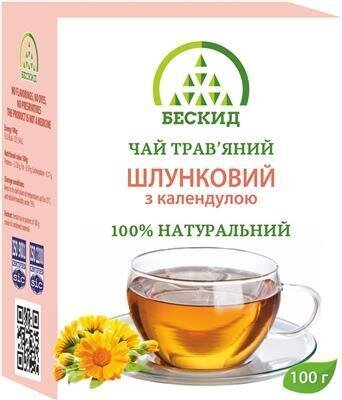 Чай трав'яний Бескид Шлунковий з календулою, 100 г