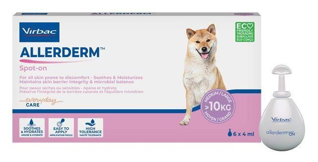 Аллердерм Спот-он Virbac Allerderm Spot-on краплі для собак від 10 кг, 6 піпеток по 4 мл