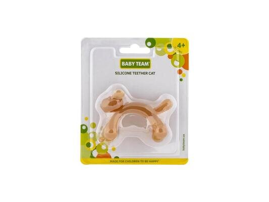 Прорізувач для зубів Baby Team 4026 силіконовий, Котик