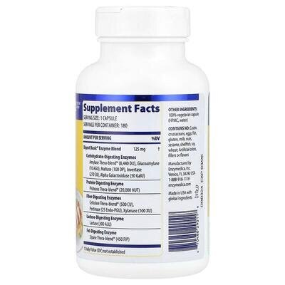Травні ферменти Enzymedica Digest Basic, 180 капсул