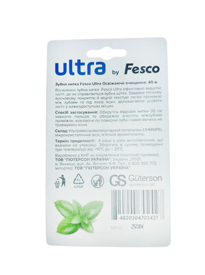 Зубна нитка Fesco Ultra Fresh Clean Mint, 40 м