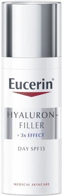 Крем для обличчя Eucerin Hyaluron Filler + 3x Effect SPF15 денний легкий проти зморшок для нормальної та комбінованої шкіри (63924), 50 мл