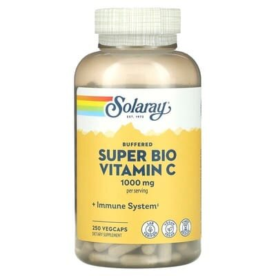Вітамін С Solaray Super Bio Vitamin C, 250 веганських капсул