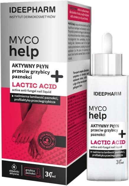 Рідина для нігтів Ideepharm Myco Help активна протигрибкова, 30 мл
