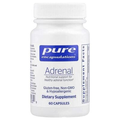 Підтримка здорової функції надниркових залоз Pure Encapsulations Adrenal, 60 капсул