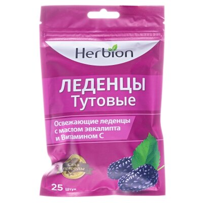 Льодяники Herbion Хербіон для розсмокт. шовковиця №25