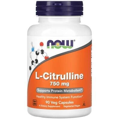 L-цитрулін NOW L-Citrulline 750 мг вег. капсули №90