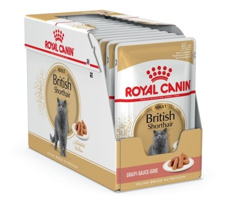 Корм вологий для кішок Royal Canin British Shorthair Adult породи британська короткошерста від 12 місяців, 85 г