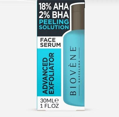 Сироватка для обличчя Biovene відлущувальна з кислотами AHA, BHA, 30 мл