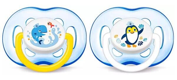 Пустушка силіконова Philips Avent Freeflow SCF186/24, з 18 місяців, 2 шт