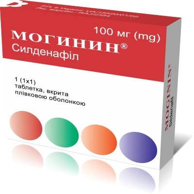 Могинин таблетки, в/плів. обол. по 100 мг №1