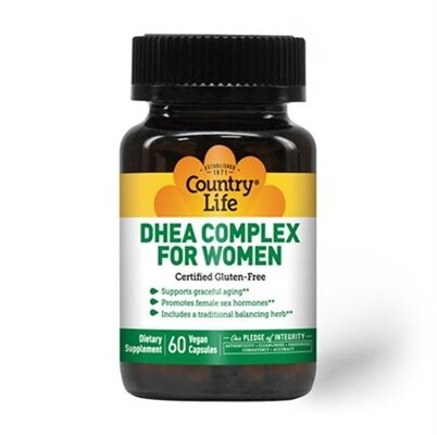 ДГЕА комплекс для жінок Country Life DHEA Complex for women, 60 капсул