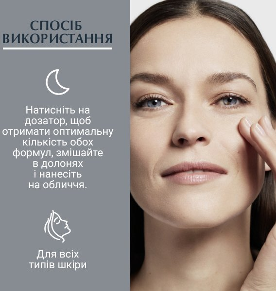 Нічний догляд для обличчя Eucerin Hyaluron Filler + 3x Effect пілінг та сироватка (89774), 30 мл