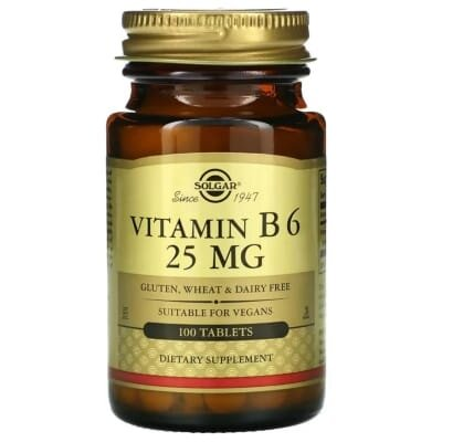 Вітамін В6 Solgar Vitamin B6 25 мг таблетки №100