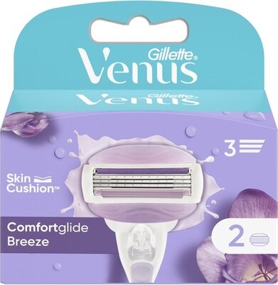 Картриджі змінні для гоління (леза) Venus 3 ComfortGlide Breeze, 2 шт