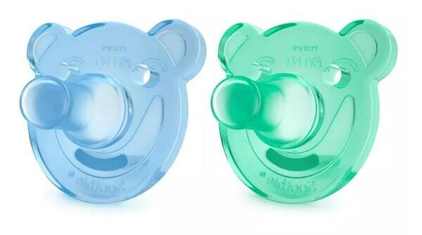 Пустушка силіконова Philips Avent Soothie SCF194/01 фігурна, 0-3 місяців, 2 шт