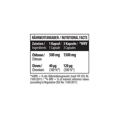 Хітозан + Хром MST Nutrition Chitosan + Chromium 500 мг, 60 капсул