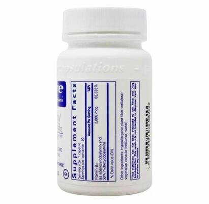 Вітамін B12 Pure Encapsulations Adenosyl/Hydroxy B12 2000 мкг, 90 капсул