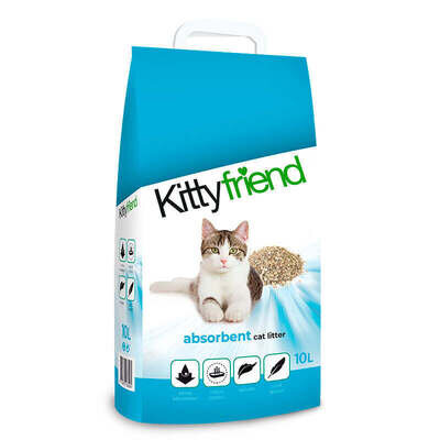 Наповнювач для котячого туалету Kittyfriend Antibacterial Cat Litter мінеральний, 6 кг (10 л)