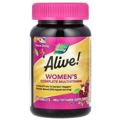 Мультивітаміни Nature's Way Alive! Women's Complete Multivitamin для жінок, 50 таблеток