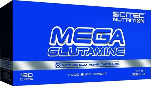 Амінокислота Scitec Nutrition Mega Glutamine, 120 капсул