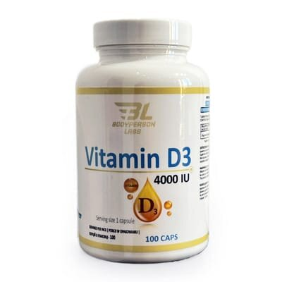 Вітамін D3 4000 МО Bodyperson Labs Vitamin D3 4000IU, 100 капсул