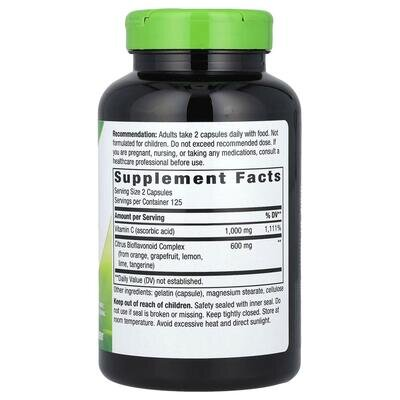 Витамин C Nature's Way Vitamin C Bioflavonoids 1000 мг, 250 капсул
